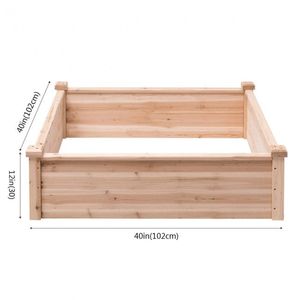 Potager carré en bois pour cultiver vos propres légumes et fleurs - Product Image 6