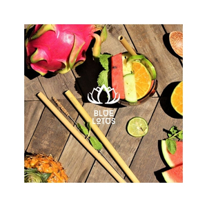 หลอดดูดน้ำทำจากไม้ไผ่ วัสดุรักษ์โลก สำหรับดื่มกาแฟและเสิร์ฟน้ำผลไม้ ดีไซน์สวยงาม ใช้ซ้ำได้ เหมาะสำหรับผู้ซื้อ B2B ที่ต้องการสินค้าจำนวนมาก - Product Image 1