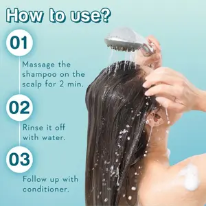 Champú Anticaspa con Aceite de Árbol de Té, Fórmula Herbal de Marca Privada para Aliviar la Picazón del Cuero Cabelludo, Controlar las Escamas y Fortalecer el Cabello - Product Image 3