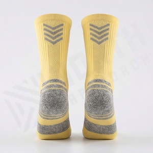 Yellow Crew <b>Socks</b> Breathable Spandex Polyester <b>Running</b> <b>Socks</b> for Adults Summer Athletic Sport Use - Product Image 2