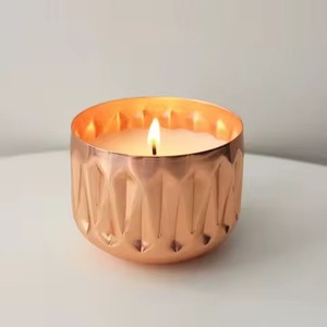 Handcrafted Gold Metal Candle Jar <b>Tea</b> <b>Light</b> <b>Holder</b> for Modern Home and Luxury Table Styling - Product Image 3