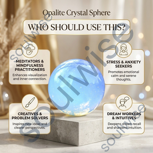 Sphère de cristal avec motif nuageux sur base en bois, décoration d'intérieur, globe de cristal poli, objet de collection - Product Image 4