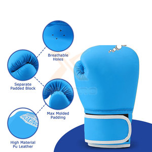 Gants de boxe en cuir de qualité professionnelle à prix bas, logo personnalisé, entraînement, évacuation de l'humidité, dernier design, haute qualité - Product Image 3