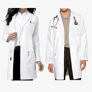 Blouse de laboratoire médicale sûre pour hommes, grande taille, légère, uniforme d'hôpital avec fonction de détection d'aiguilles, options de logo personnalisé - Product Image 1