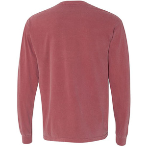 T-shirt décontracté à manches longues pour homme avec poche poitrine – T-shirt athlétique en mélange de coton doux, haut bleu coupe ajustée pour un usage quotidien - Product Image 6