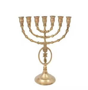 Candelabro de Metal Vintage, Portavelas para Hanukkah, Candelabro Decorativo, Soporte para Velas de Estilo Antiguo, Decoración para el Hogar - Product Image 6