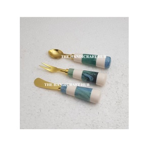 Ensemble de fromage design de luxe, ustensiles de cuisine, ensemble de couverts en acier inoxydable, ensemble de fromage avec manche en bois et résine, à prix d'usine très avantageux - Product Image 1