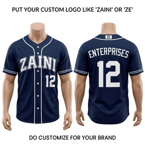 Camisetas de Béisbol Personalizadas 100% Poliéster, Transpirables, de Secado Rápido, Antibacterianas, de Manga Corta, Uniformes Deportivos Personalizados - Product Image 3