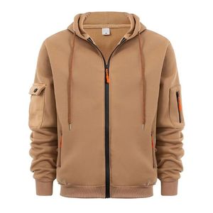 Sudadera Informal de Invierno con Bolsillos para Hombre, Mezcla de Algodón, Estilo Básico Esencial, Corte Regular, Máxima Comodidad y Estilo - Product Image 3