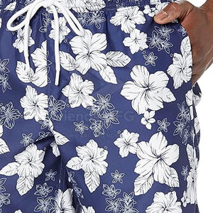 กางเกงว่ายน้ำชายคุณภาพสูง - ผลิตจากโพลีเอสเตอร์/ผ้าฝ้ายที่เป็นมิตรต่อสิ่งแวดล้อม แห้งเร็ว ปรับแต่งสีและขนาดได้ พิมพ์ลายแบบ Sublimation - Product Image 4