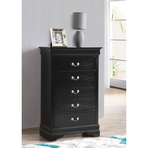 Commode Louis Philippe G2150 CH noire - Product Image 1