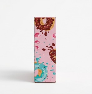 Boîte à gâteau rose personnalisable avec impression quadricolore, emballage rectangulaire en carton auto-assemblant pour aliments - Product Image 6