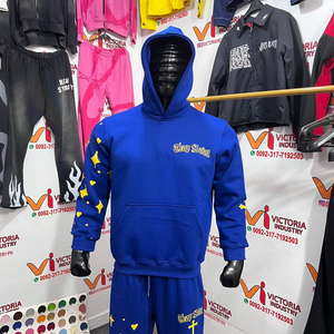 เสื้อฮู้ดดี้ผ้าไหมนมคุณภาพพรีเมียม 340 กรัม สกรีนโลโก้ได้ สีพื้น ยูนิเซ็กส์ ทรงโอเวอร์ไซส์ สไตล์ลำลอง สำหรับฤดูใบไม้ร่วง ขายส่ง - Product Image 3