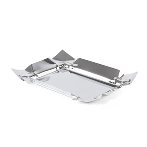 Bandeja Metálica Tradicional Hecha a Mano de la Mejor Calidad con Soporte de Madera para Decoración Festiva de Ramadán, Disponible para la Venta - Product Image 2