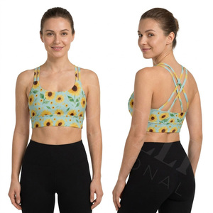 2026 New Unique Style Trendy Sports <b>Bra</b> Yoga Fitness Padded Workout Top Breathable <b>Stretch</b> Activewear High Strength Sports <b>Bra</b> - Product Image 3