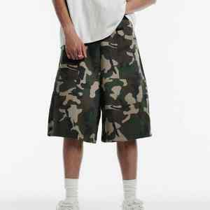 Sudadera con capucha para hombre, personalizada, de algodón, con hombros caídos, estampado integral, corte holgado, camuflaje, estilo vintage, con cremallera, en oferta - Product Image 3