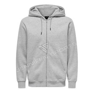 Sudadera con capucha corta y cremallera, estilo boxy, unisex, streetwear, oversize, personalizada con logo impreso, de invierno, teñida lisa, 100% algodón para hombre - Product Image 1