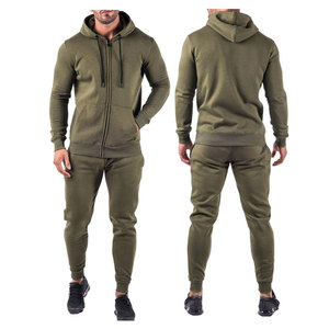 2026 OEM/ODM Custom Made <b>Zip</b>-<b>Up</b> Tracksuit Lightweight Breathable Men's Gym Fitness Matching 2 Piece Zipper Tracksuit Set - Product Image 1