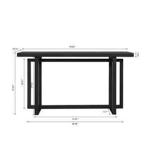 Consolle stretta salvaspazio in MDF da 150 cm per ingresso, divano, corridoio, soggiorno o foyer - Product Image 6