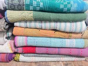 Wholesale Vintage Kantha Quilts Handmade Reversible Cotton <b>Throws</b> Blankets Boho Bedding Collection <b>indian</b> handmade - Product Image 2