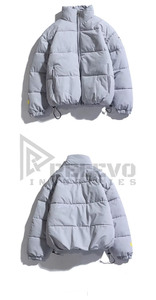 Chaqueta Acolchada con Capucha Personalizada para Hombre y Mujer, Impermeable, con Logotipo Frontal, Proveedor OEM, Ropa Urbana, Abrigo Cálido - Product Image 5