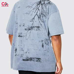 Camiseta de Verano de Primera Calidad para Hombre, Estampado Personalizado, Corte Holgado, 100% Algodón, Transpirable, Estilo Hip Hop - Product Image 2