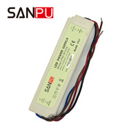 Bande lumineuse LED industrielle extérieure étanche IP67 en plastique 20W, alimentation à découpage AC-DC 12V/24V unique, CE ROHS pour vidéosurveillance