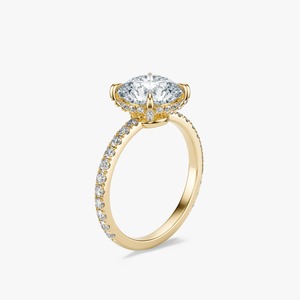 Anillo de Diamante Cultivado en Laboratorio de Corte Brillante Redondo de 2.5 Quilates, Oro de 14K, Joyería Fina - Product Image 1