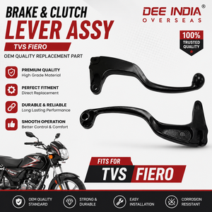 Ensemble de leviers de frein et d'embrayage pour TVS Fiero, qualité OEM, ensemble de leviers de guidon de moto, pièce de rechange durable - Product Image 2