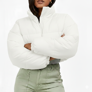 Chaquetas de Invierno Acolchadas y Transpirables de Punto Personalizadas al por Mayor de Pakistán para Mujer, Última Llegada - Product Image 1