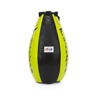 Équipement d'entraînement de kickboxing Fairtex Super Tear Drop Heavy Bag non rempli, logo personnalisé, cuir véritable, sacs de frappe Muay Thai