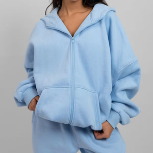 Tenues Chaudes pour Femmes et Hommes – Ensembles de Vêtements Automne-Hiver – Survêtements Chauds à Col Montant et Fermeture Éclair – Sweat-shirts pour Hommes - Product Image 5