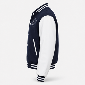 Custom Casual Solid Front Varsity Letterman Bomber <b>Jacket</b> Genuine Leather Shell Wool Polyester Cotton Canvas Winter <b>Baseball</b> - Product Image 4