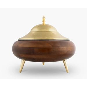 Luxury Stainless Steel Chafing Dish Buffet Food Warmer with Dome Lid Handmade Designer Casserole Pot for Hotel Tableware - Product Image 6