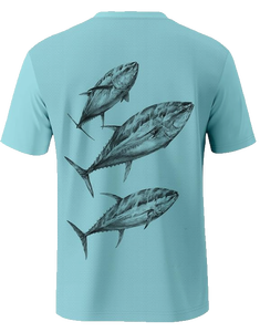 Chemise de pêche pour homme à manches courtes UPF50+ Séchage rapide Respirante Légère Tissu extensible Imprimé numérique 100% polyester Protection solaire - Product Image 6