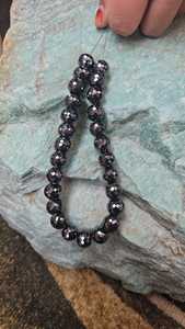 Perles de diamant Moissanite noires de 10,50 mm, 10 pouces, faites à la main, facettées, pour la fabrication de bijoux - Product Image 2