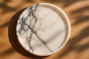Luxury Calacatta Marble Coster With Natural Finish For Decorative Organizer <b>Table</b> Decor Kitchen Storage Coffee <b>Table</b> Use - Product Image 2