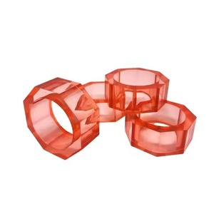 Anillo de Servilleta Acrílico Moderno para Decoración de Mesa de Comedor, Porta Servilletas Duradero y Ecológico - Product Image 2