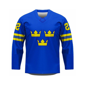 Jersey de Hockey sobre Hielo Sublimado Personalizado con Logotipo del Equipo y Números, Envío Rápido - Product Image 1