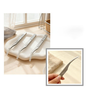 Pinzas de Acero Inoxidable de Alta Calidad para Pestañas, Pinzas de Precisión para Cejas, Pinzas para Extensión de Pestañas - Product Image 2