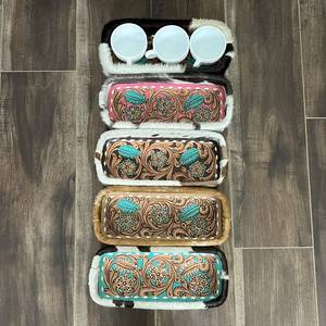 New Arrival 2026 Trendy Leather Storage Tray with Large Capacity for Bathroom Tableware Jewelry Keys-Handmade Decorative Holder - Product Image 5