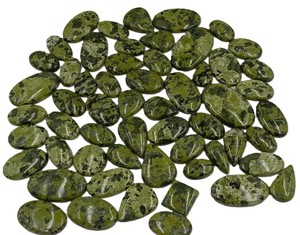 Jade Verde Natural de Rajasthan, Cabujón Ovalado Pulido, Gema Suelta con Juego de Color, Tamaño Libre, Lote al por Mayor para Fabricación de Joyas - Product Image 6