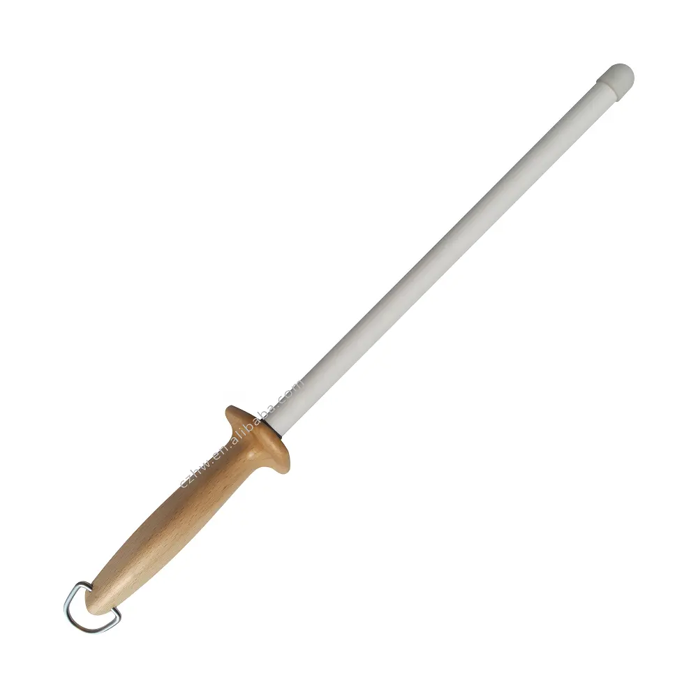 Деревянная ручка белая керамическая точилка для ножей для кухни