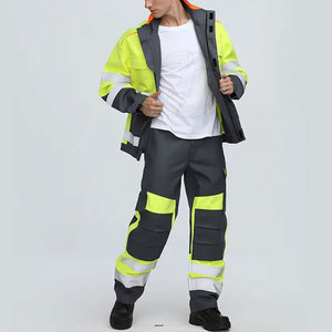 Industrial Workwear With Reflective Details Visible Suit <b>Long</b> <b>Sleeve</b> Durable Fabric Custom Design Factory Supply Safety Suit - Product Image 5