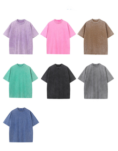 Camisetas Personalizables 100% Algodón para Hombre y Mujer, Camisetas de Manga Corta de Alta Calidad con Estampado de Leopardo, Estilo Vintage Lavado, Talla Grande - Product Image 5