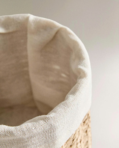 Cesta de almacenamiento de papel de nueva tendencia con interior de tela, fabricada en Vietnam con precio de mayoreo, OEM, ODM, dimensiones - Product Image 2