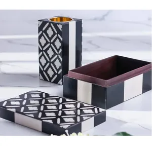 Brûleur à Bakhoor élégant de haute qualité avec incrustation de nacre pour cadeaux et décoration intérieure, motif fraise et anis étoilé - Product Image 3