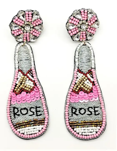 Boucles d'oreilles pendantes rouges à perles pour femmes, style bohème, bijoux tendance avec motif de caractères chinois - Product Image 3