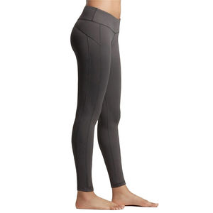 Conjunto de Leggings Deportivos de Cintura Alta para Mujer, Diseño Sólido, Spandex/Algodón, Transpirables, para Yoga, Sostenibles - Product Image 4