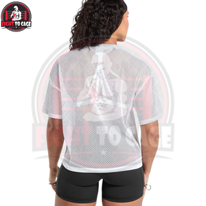 เสื้อยิมคอกลมผ้าตาข่ายน้ำหนักเบา ระบายอากาศได้ดี ปรับแต่งได้ตามต้องการ พรีเมียม แอคทีฟแวร์ โยคะ ครอสฟิต ซัมเมอร์ แห้งเร็ว - Product Image 4